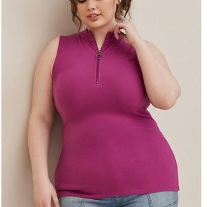 NWT TORRID Foxy size 3x Zip up tank